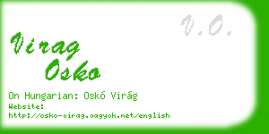 virag osko business card